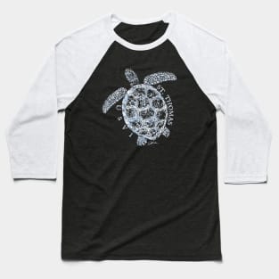St. Thomas, USVI, Sea Turtle Baseball T-Shirt